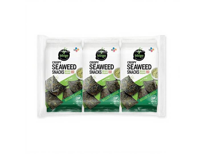 Bibigo CJ BIBIGO Knapperig Zeewier Hapje Wasabi 5Gx3EA