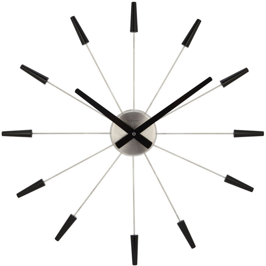 NeXtime Analogue Wall Clock Black 58cm W X 58cm H X 4.5cm D