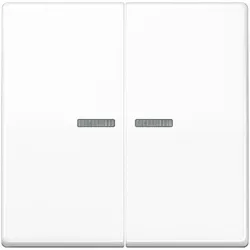 Jung AS10921STRFWW KNX RF Taster, 2fach, Secure, Duroplast, Serie AS, alpinweiß AS 1092 1ST RF WW