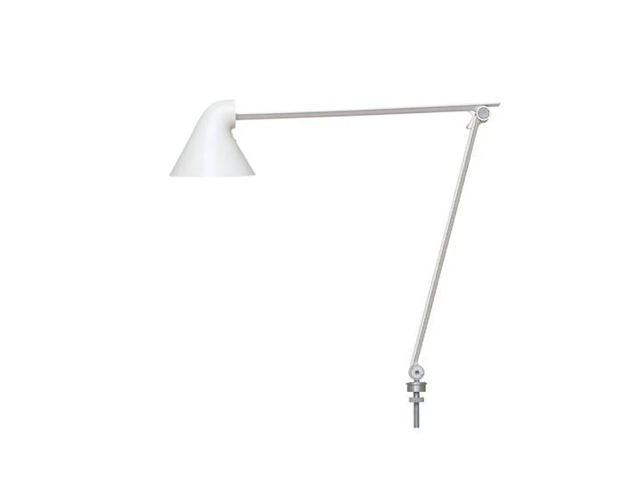 Louis Poulsen NJP Schreibtischleuchte Weiß, Stift ø40 cm, 3000k