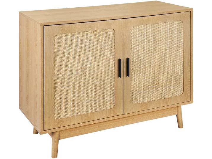 Kommode SAVANA 2 Türen 39.5x90x75cm eiche melamin