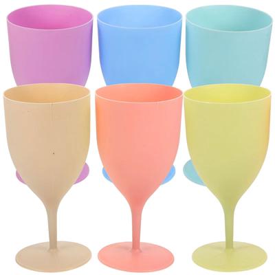 Inspired Finds Set Of 6 Tall Juice Glasses Durable Plastic Beverage Cups For Home & Bar Set Of 6 Tall Juice Glasses Durable Plastic Beverage Cups For Home & Bar