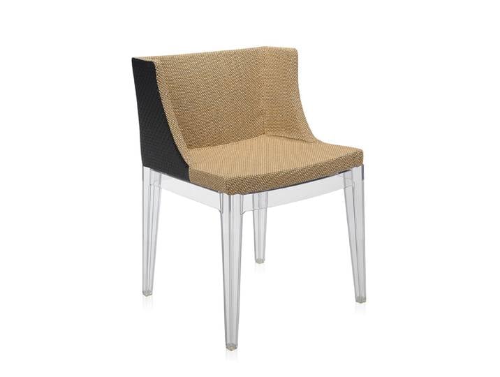 KARTELL fauteuil MADEMOISELLE KRAVITZ (Tissu rafia, structure transparente - Polycarbonate)