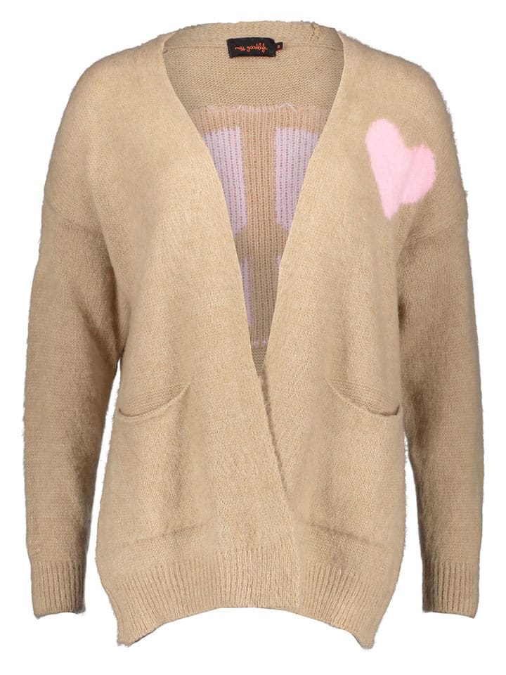 miss goodlife Cardigan "Peace" in Beige - S