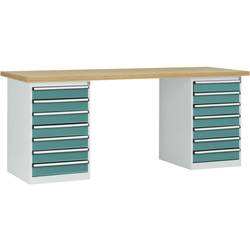 Manuflex WC5126.5021 Werkbanksystem Wasserblau