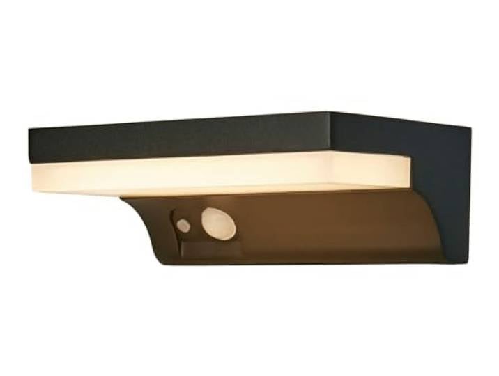 Searchlight Solar LED-Wandleuchte mit PIR-Bewegungssensor Schwarz