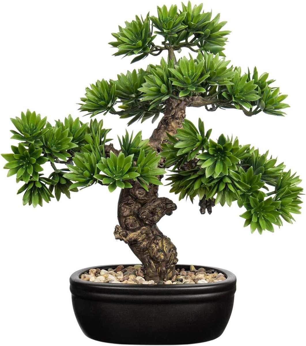 Realistische kunstmatige bonsaiboom voor binnendecoratie - Groen - Hoogte: 399 cm