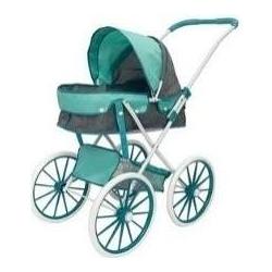 MADE Gondelkinderwagen mit grossen Rädern, Grau und Mint (250851)