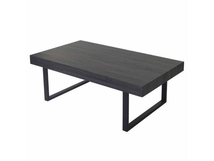 Table basse - Kos T576 - MVG - Sonoma noir - Pieds métalliques foncés