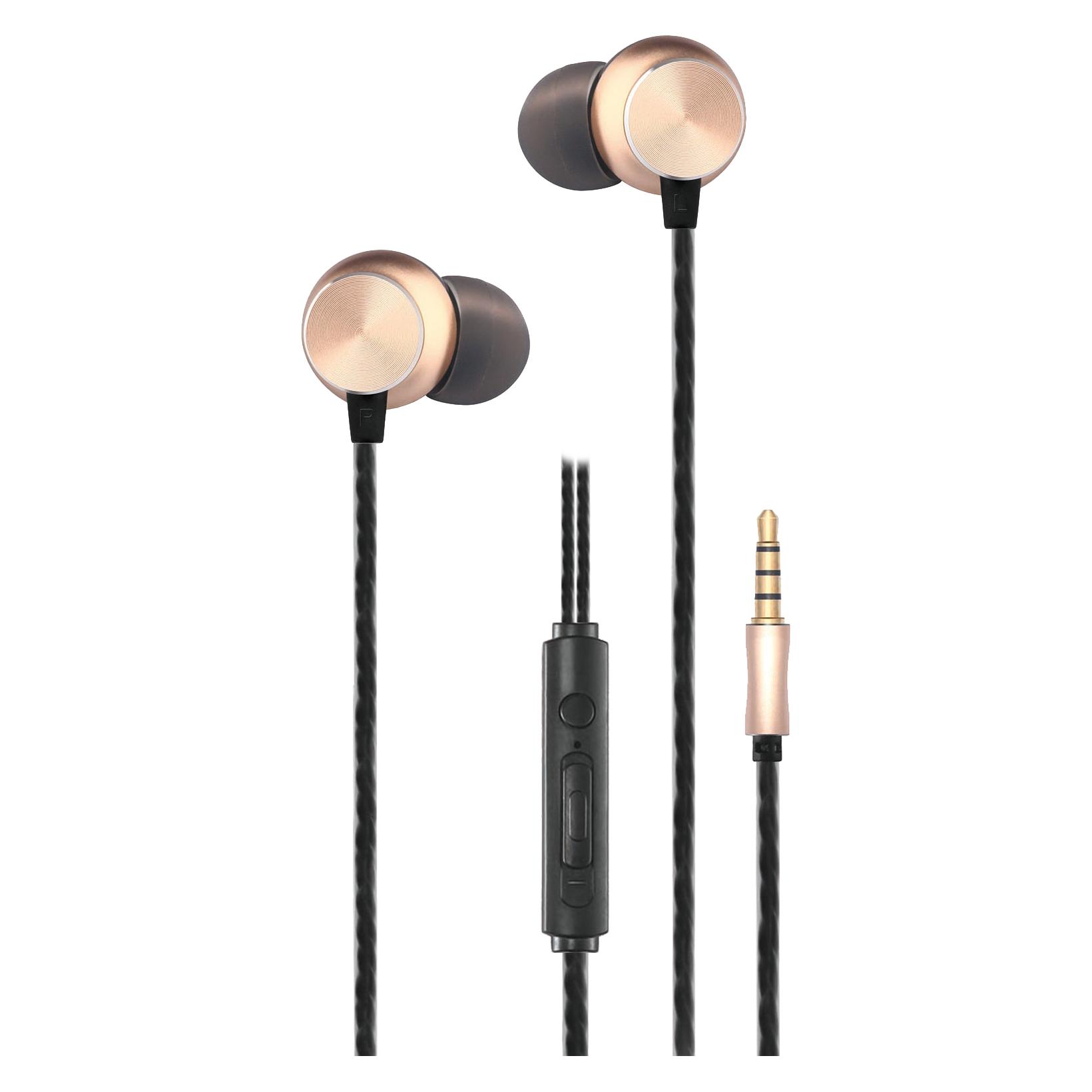2GO In-Ear Stereo-Headset "Deluxe" - gold (Kabelgebunden) (795962)