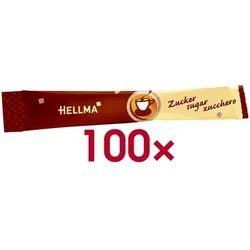 Hellma Zucker Portionszucker Zucker-Sticks 100 Stück rot