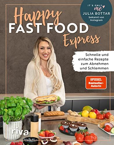 Julia Bottar - Happy Fast Food – Express: Schnelle und einfache Rezepte zum Abnehmen und Schlemmen. Gewicht verlieren ohne Hunger und langfristig halten. Meal Prep, Bento-Boxen, Abendessen, Kuchen, Snacks und Co. - Preis vom 18.10.2026 19:22:15 h