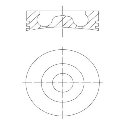 MAHLE Kolben 015 80 00 für Ford