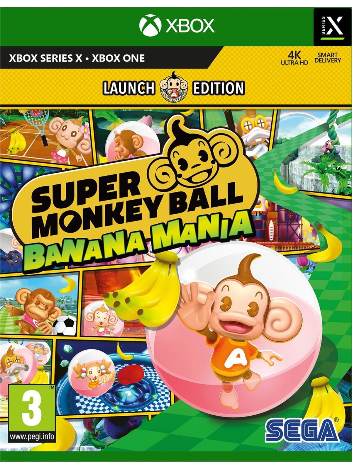 Super Monkey Ball: Banana Mania (Launch Edition) - Microsoft Xbox One - Platformer - PEGI 3