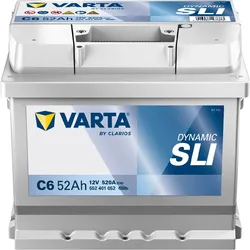 VARTA C6 Silver Dynamic 52Ah 520A Autobatterie 552 401 052