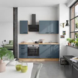 Küchenleerblock Easytouch High o. Geräte Blau