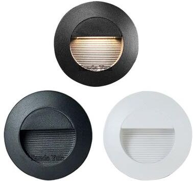 Inspire Curations LumaStep IP65 Waterproof LED Stair Light Recessed Indoor & Outdoor Step Lighting warm3000k Whte Dc12v Sq3w 58mm