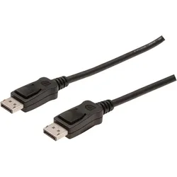DIGITUS ASSMANN DisplayPort Kabel DP 5.0m Verriegelung DP 1.1a sw.