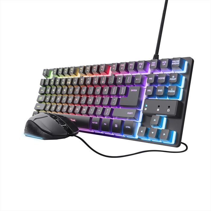 Trust Tastiera E Mouse Gaming Gxt798 2-in-1 Set-black
