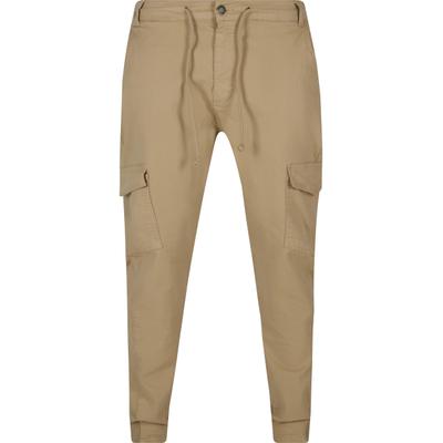Cargohose 2Y PREMIUM "2Y Premium Herren 2Y Premium Aramis Cargohose", Herren, Gr. 36, Normalgrößen, beige, 98% Baumwolle, 2% Elasthan, unifarben, skinny fit, Hosen Cargohose