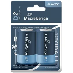 MediaRange Batterien Mono D | LR20 1.5V 2 Stück