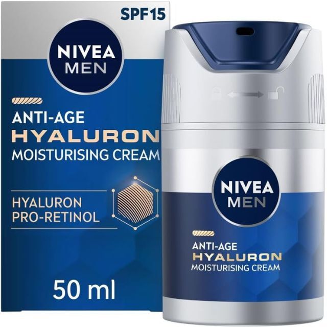 Nivea Men Hyaluron Moisturising Face Cream SPF 15 50ml