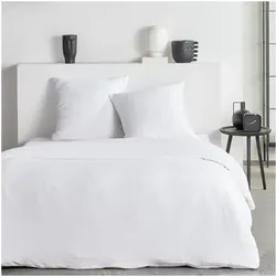 Today, Kinderbettwäsche, Bettwäsche-Set – – Essential – 2 Personen – 220 x 240 cm – Weisser Krepp-Effekt (240 x 220 cm)