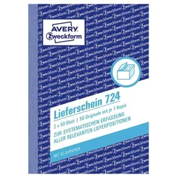 Avery Zweckform Lieferschein »724« gelb