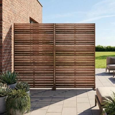Dovelina Outdoor Metal Privacy Screen Fence Panel