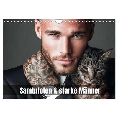 Samtpfoten & starke Männer (Wandkalender 2027 DIN A4 quer), CALVENDO Monatskalender