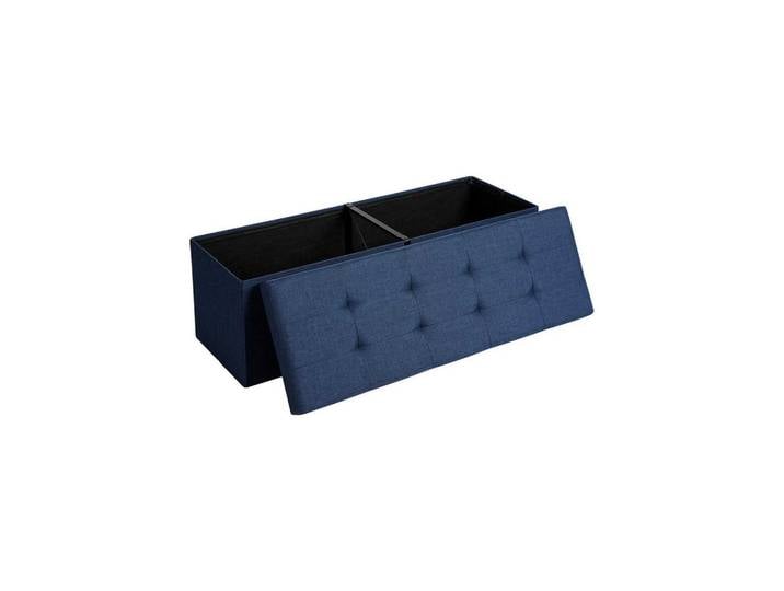 Hansiro Sitztruhe Sitzbank Industrie-Design, Blau, Holzwerkstoff, 38x38x110 cm, Esszimmer, Bank, Sitzbänke
