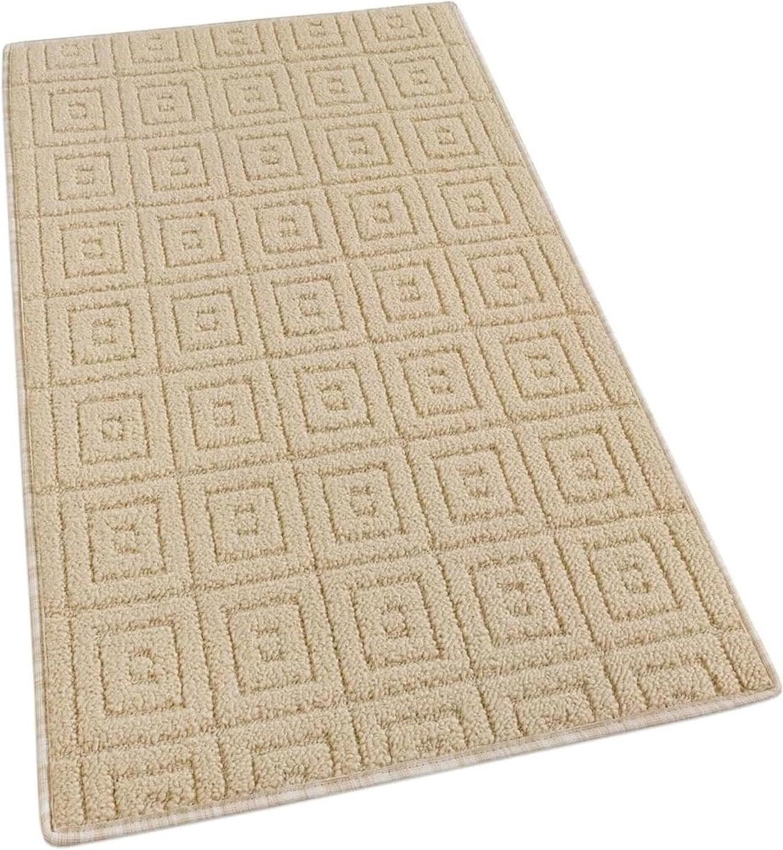 Beige Keukentapijt van Polypropyleen met Antislip - 57 x 115 cm