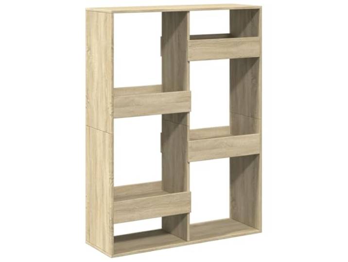 fsahslih Raumteiler Sonoma-Eiche 100x33x135 cm Holzwerkstoff Regal Flexibles Standregal mit 6 Fächern für Wohnzimmer und Schlafzimmer. Pflegeleichter Holzwerkstoff im eleganten Design.