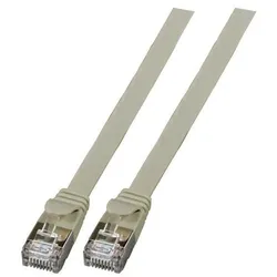 DNTE Flachpatchkabel RJ45 U/FTP Cat.6A 5m grau