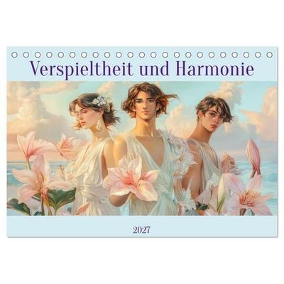 Verspieltheit und Harmonie (Tischkalender 2027 DIN A5 quer), CALVENDO Monatskalender
