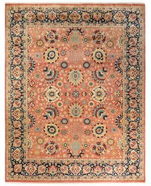 Overton "Mogul, One-of-a-Kind Hand-Knotted Area Rug - Pink, 8' 3"" x 10' 5"" - 8' 3"" x 10' 5"""