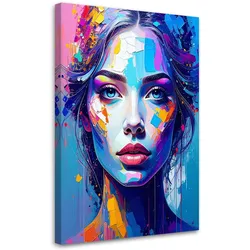 LEINWANDBILD Glamouröses Porträt einer Frau 40x60cm