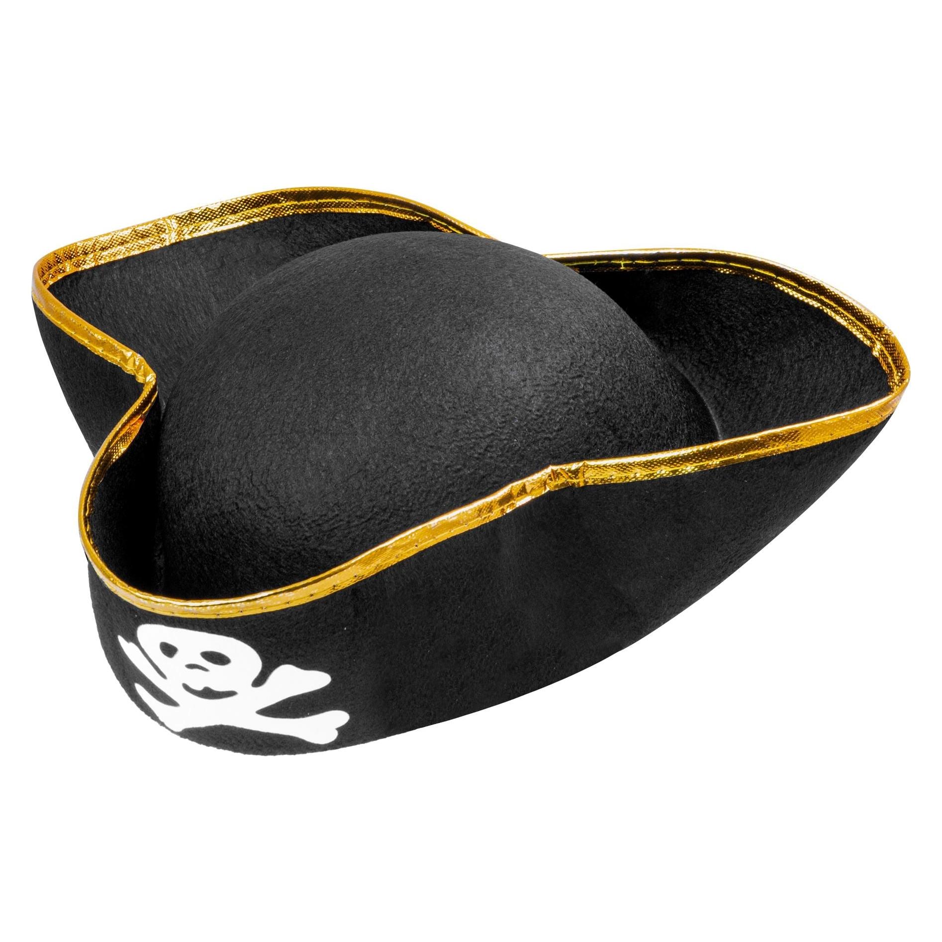 Fasnacht Piratenhut mit Totenkopf (2484P)