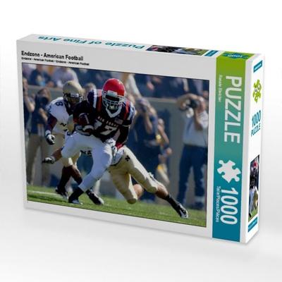 CALVENDO Puzzle Endzone - American Football | 1000 Teile Lege-Größe 64x48cm Foto-Puzzle für glückliche Stunden