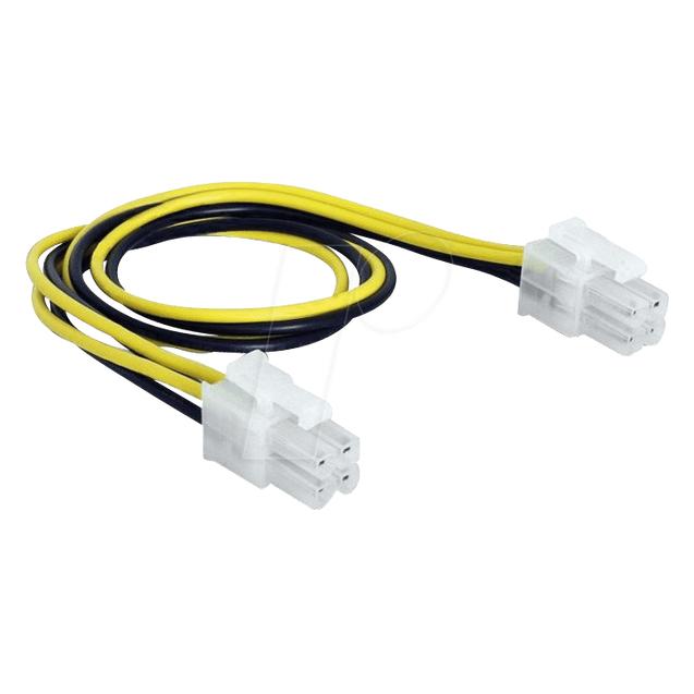 Delock Stromkabel Netzstecker P4 (M) (0.30 m) (65604)