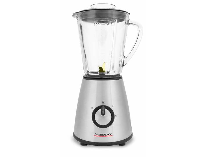 GASTROBACK Standmixer Design Mixer Mini 40897 , silber (silberfarben), B:21,8cm H:30,2cm T:19,3cm, Zerkleinerer, 2 Geschwindigkeiten, Edelstahl, Standmixer