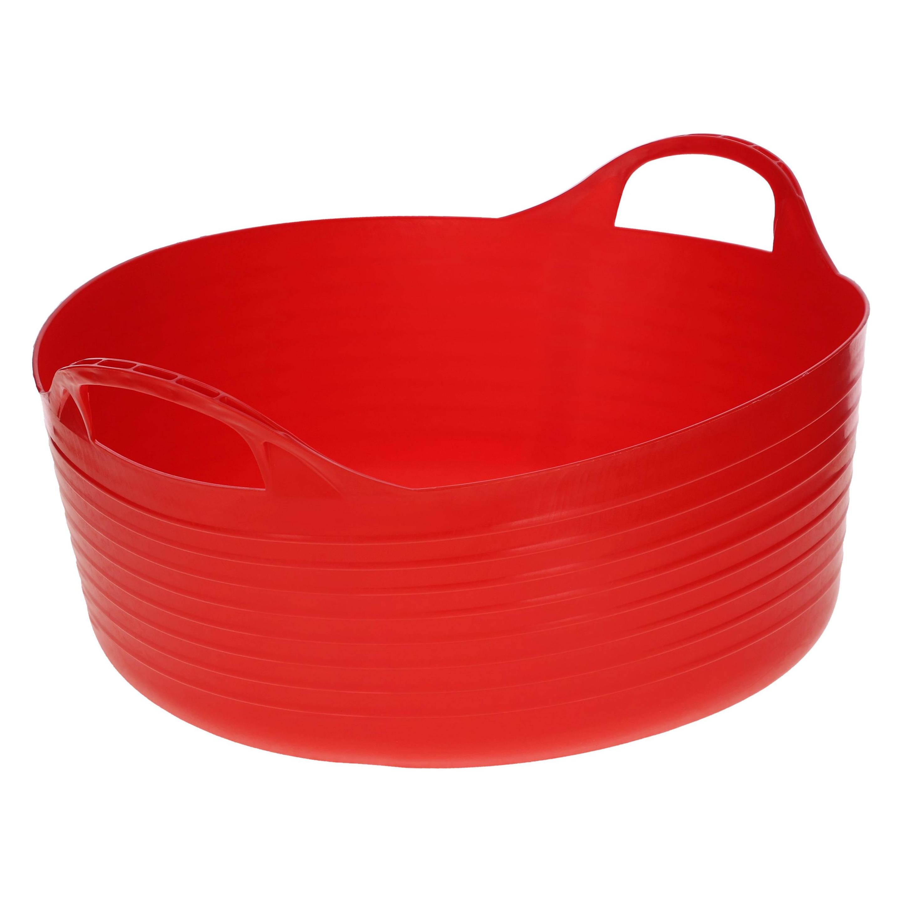 Kerbl 3210247 Flexibler Trog FlexBag, rot, 15l, Flache Ausführung (3210247)