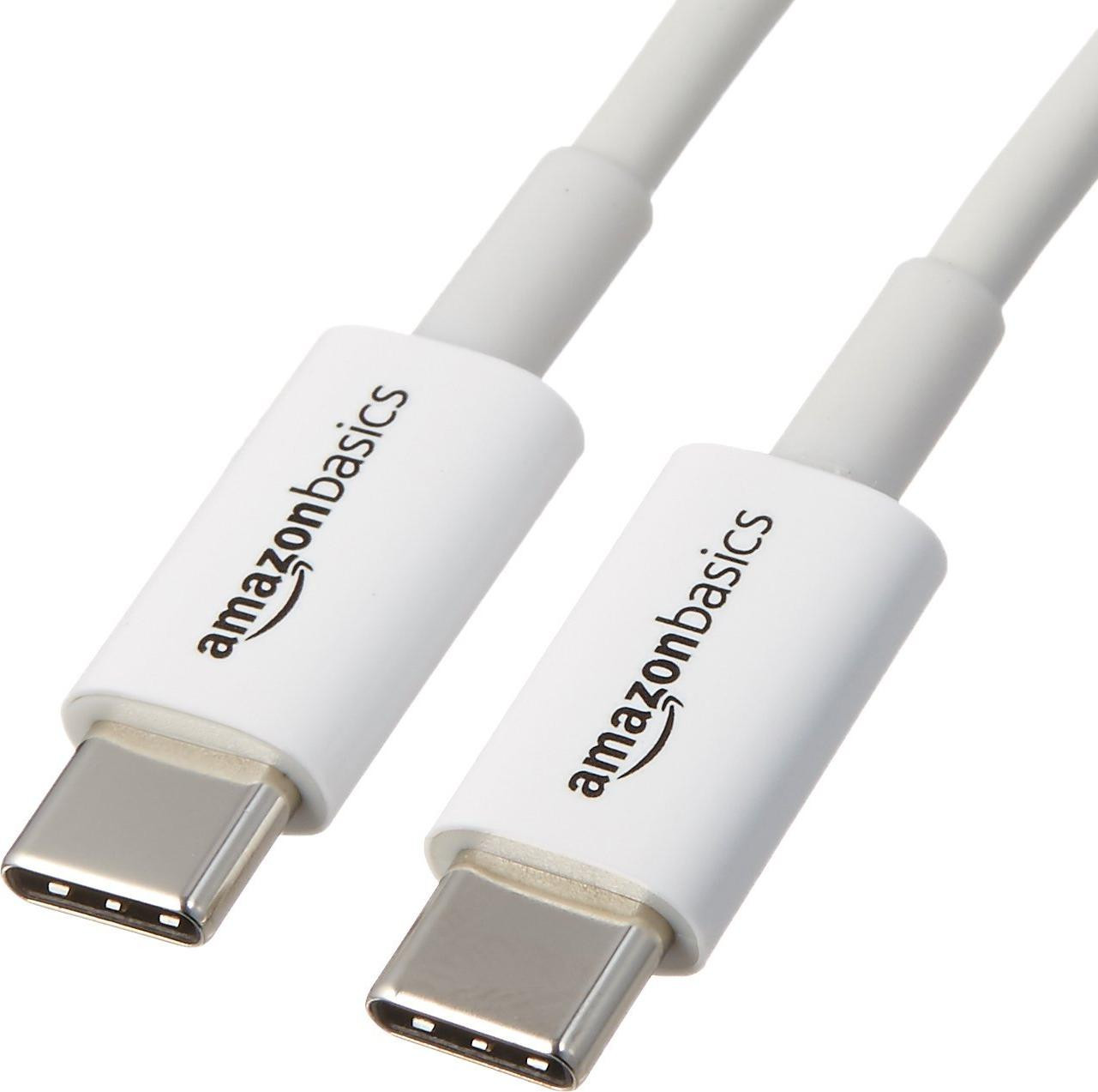 AmazonBasics USB-C naar USB-C kabel, 1,8 meter, Wit
