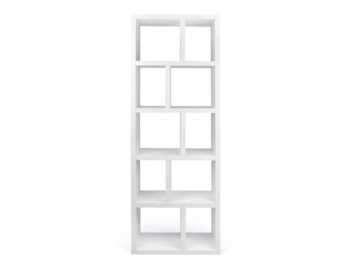 Bibliothèque effet bois blanc laqué