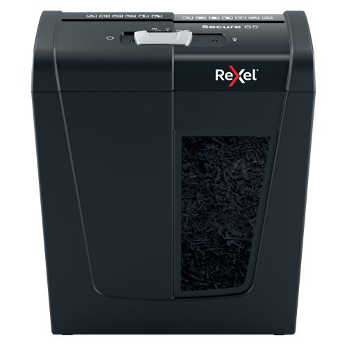 Rexel Secure S5 Aktenvernichter Streifenzerkleinerung 70 dB Schwarz