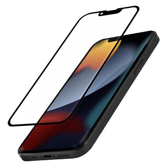 Crong Antibakterielles 3D-Rüstungsglas - 9H gehärtetes Glas für iPhone 13 Pro Max im Vollbildmodus + (Apple iPhone 13 Pro Max) (CRG-AB3DAG-IP13PM)