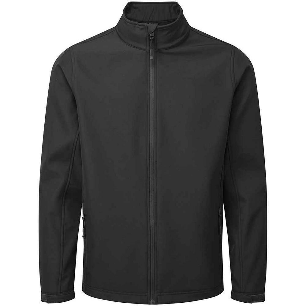 Premier Mens Recycled Wind Resistant Soft Shell Jacket (Schwarz)
