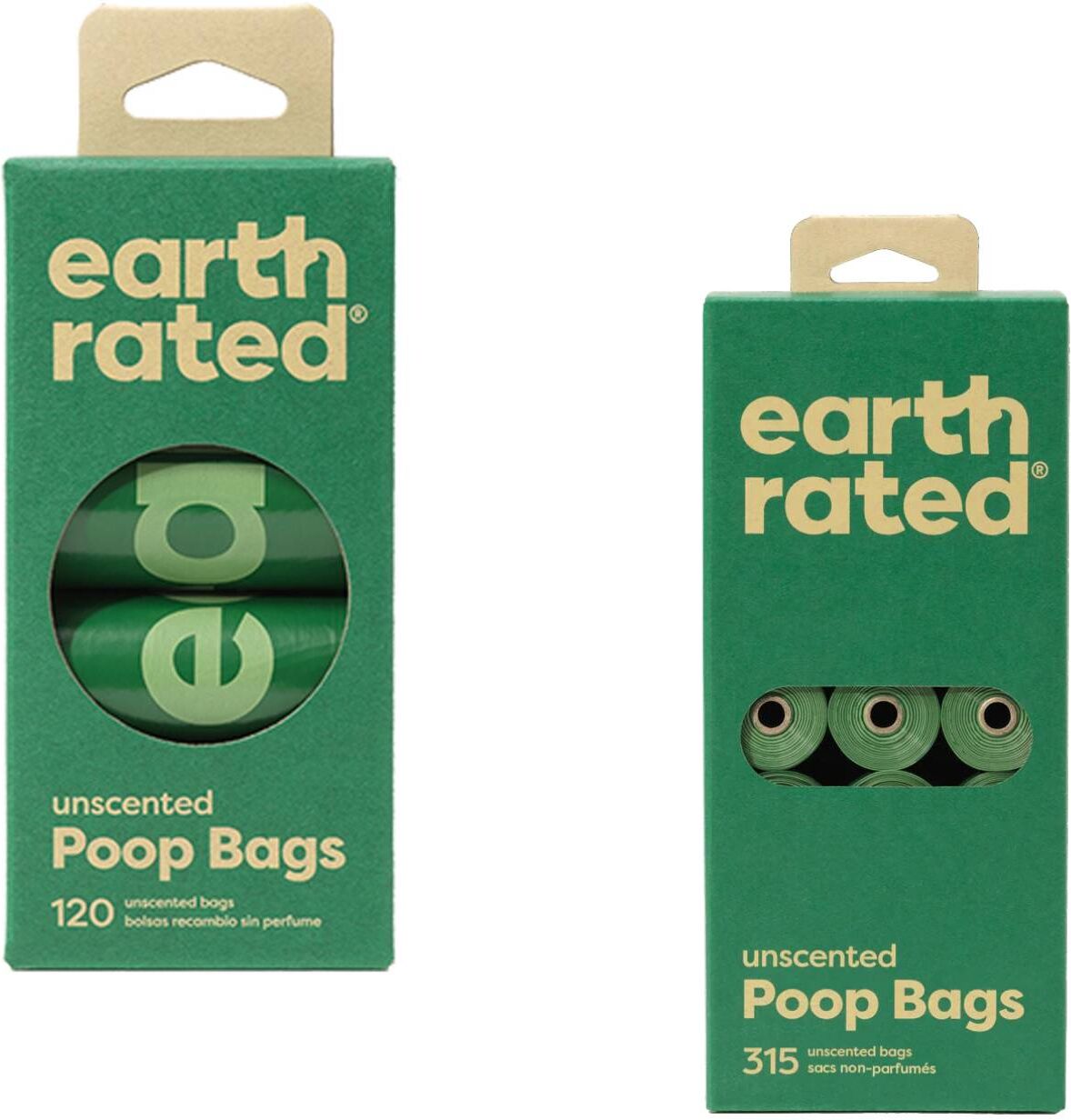 Earth Rated Sacchetti Igienici per Cani Extra Resistenti Senza Profumazione