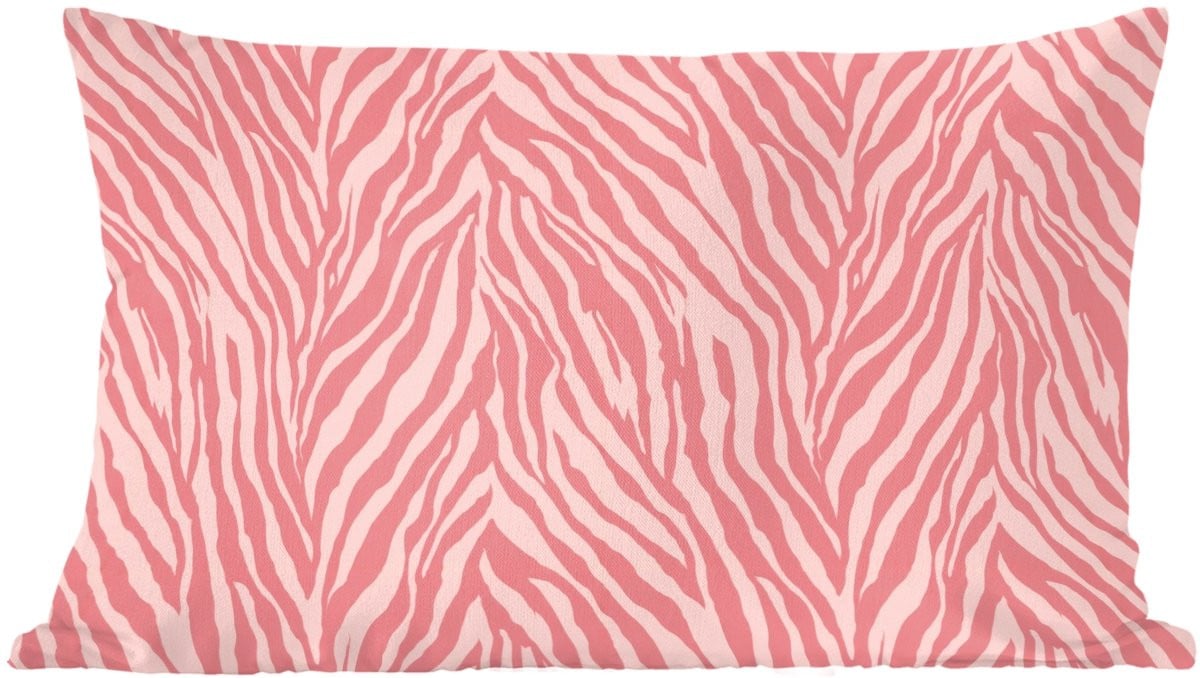 Sierkussen Zebra Print Roze 60 x 40 cm