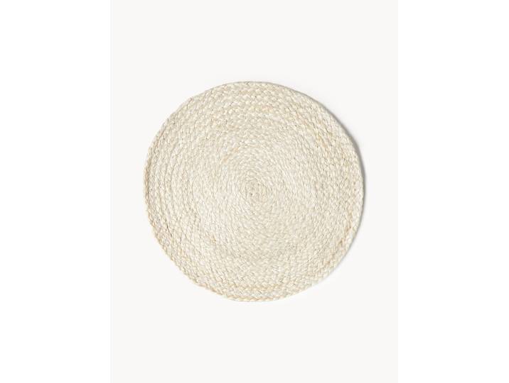 Sets de table ronds en jute Tola, 2 pièces
